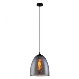 CLA-Chuva: Smoke Black Glass with Rain Drop Effect Pendant Lights